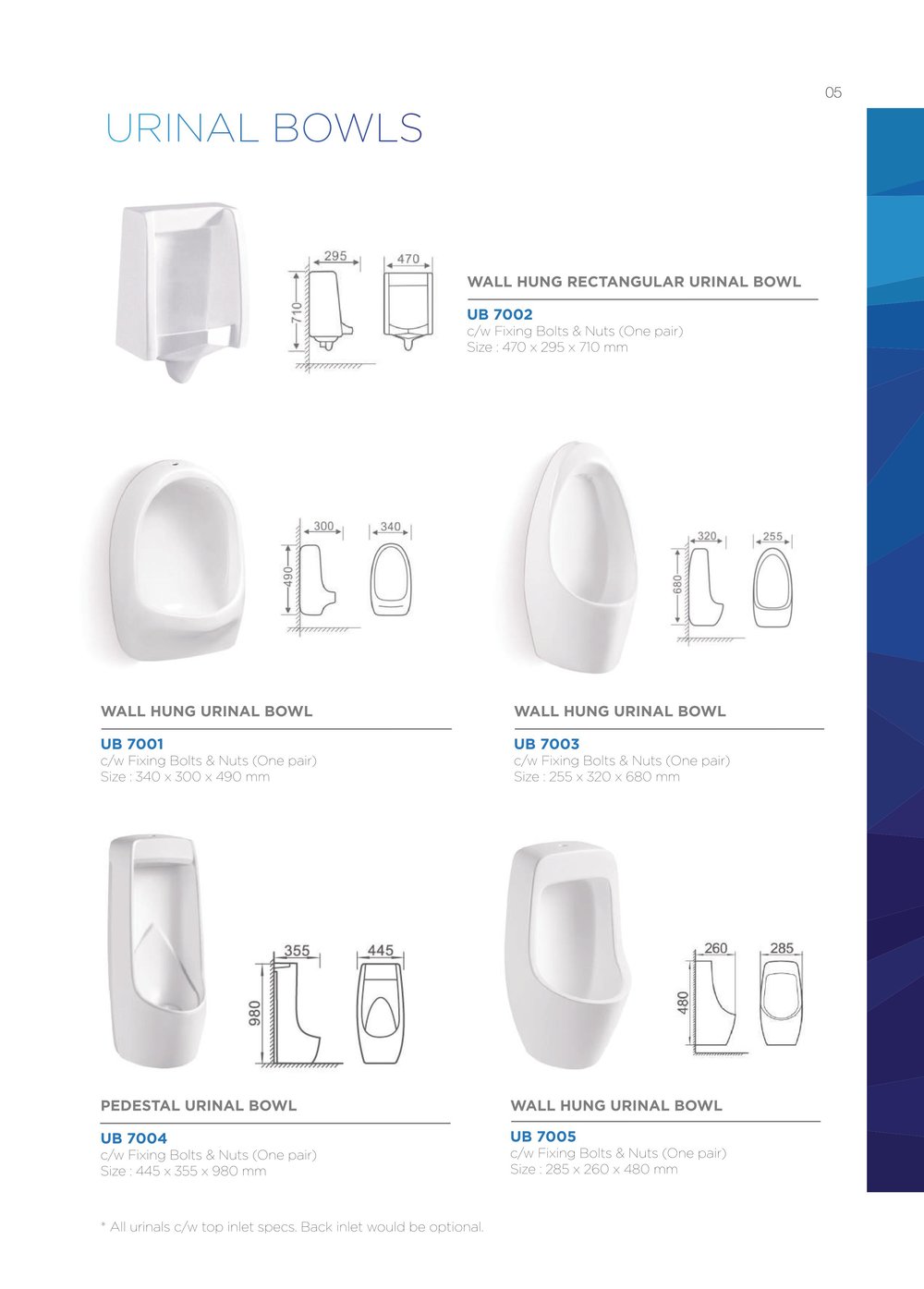 Atlantis Urinal Bowls